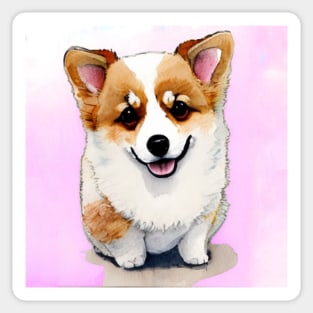 Cute Corgi Puppy Art 5Cute Corgi Puppy Art 8 Sticker